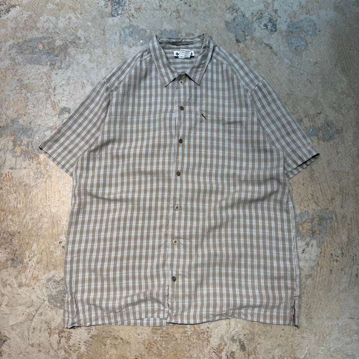 Used clothing Columbia/ Columbia/ Short sleeve shirt/ Checkered pattern/ Size L