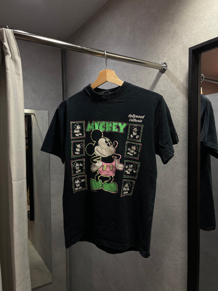 #4831 古着 80's~ USA製 sherry's best/ディズニー ミッキーマウス / ヴィンテージ シングルステッチ Tシャツ/サイズM