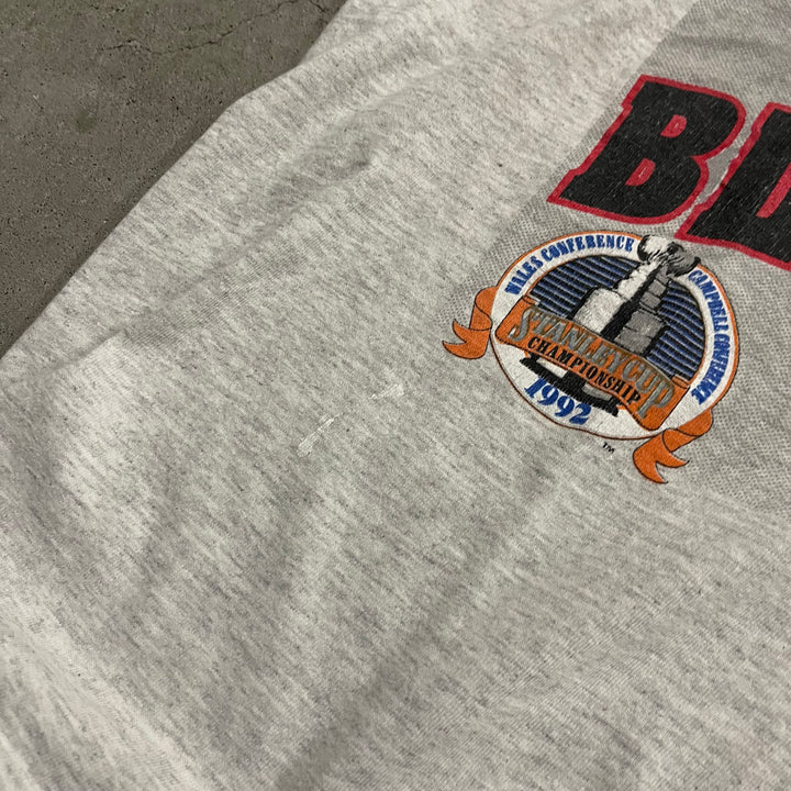 古着 USA製 NHL/ブラックホークス/スタンレーカップ決勝/ヴィンテージ シングルステッチ プリントTシャツ/サイズXL