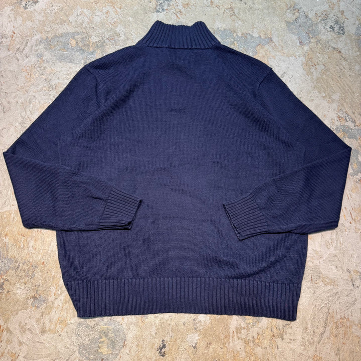 古着 Polo by Ralph Lauren/ポロバイラルフローレン/ ハーフボタンニットセーター/ サイズL