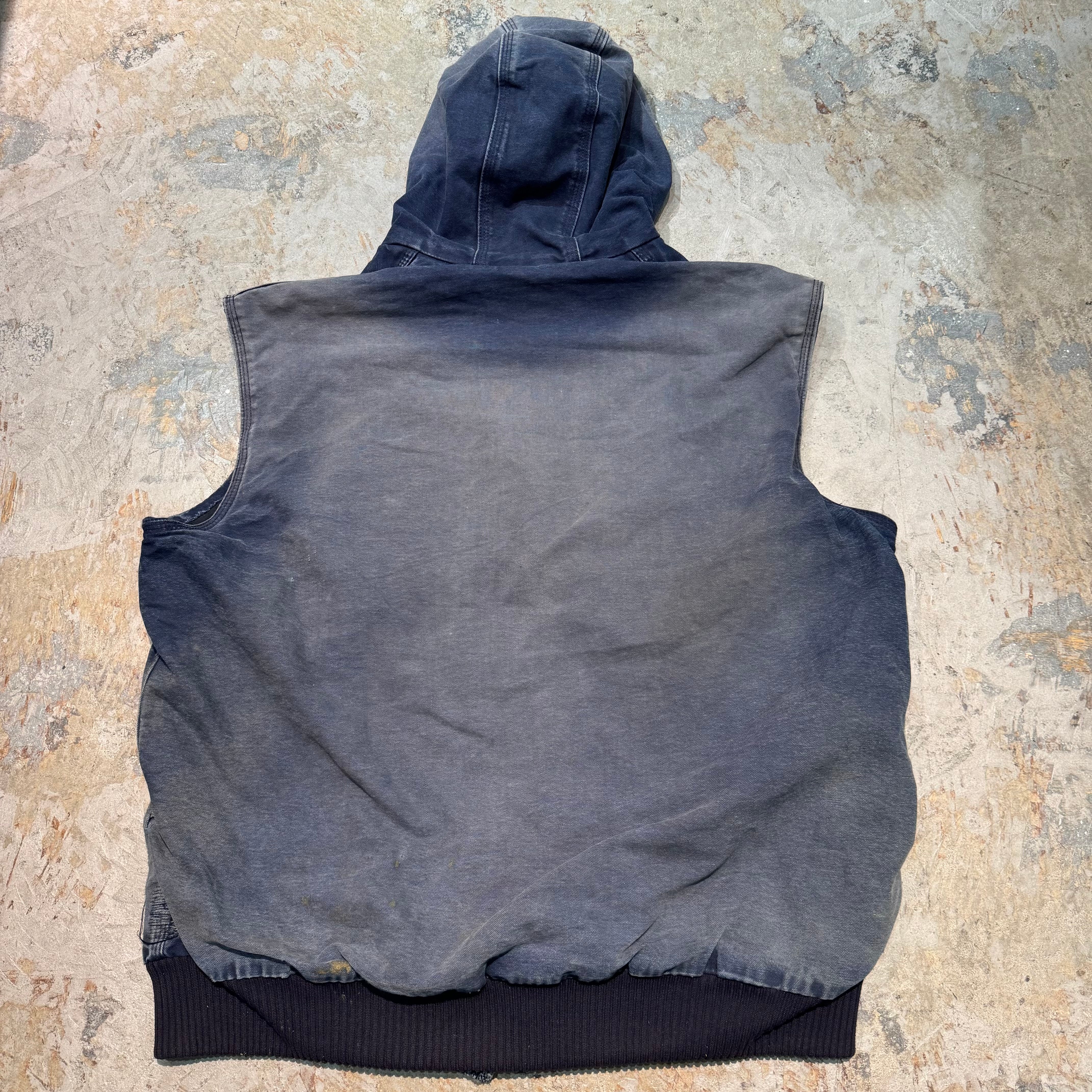 古着 USA製 Carhartt/ カーハート/ ダックベスト/ ダック地/ 裏地