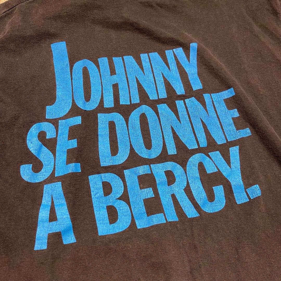 古着 90's USAVINtage / ジョニー･アリディ / SE DONNE A BERCY. / ヴィンテージ シングルステッチ  アーティストTシャツ / ノースリーブ / サイズXL相当