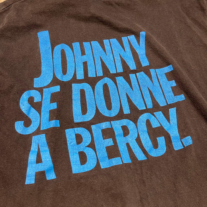 古着 90's USAVINtage / ジョニー･アリディ / SE DONNE A BERCY. / ヴィンテージ シングルステッチ  アーティストTシャツ / ノースリーブ / サイズXL相当