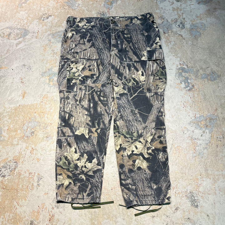 #4503 古着 unknow/real tree work Pants/リアルツリーワークパンツ/リアルツリー柄/裏地付き/サイズXL-REGULAR