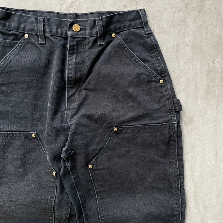 古着 Carhartt/カーハート/ダック地ペインターパンツ/ダブルニー/実寸サイズ28×28