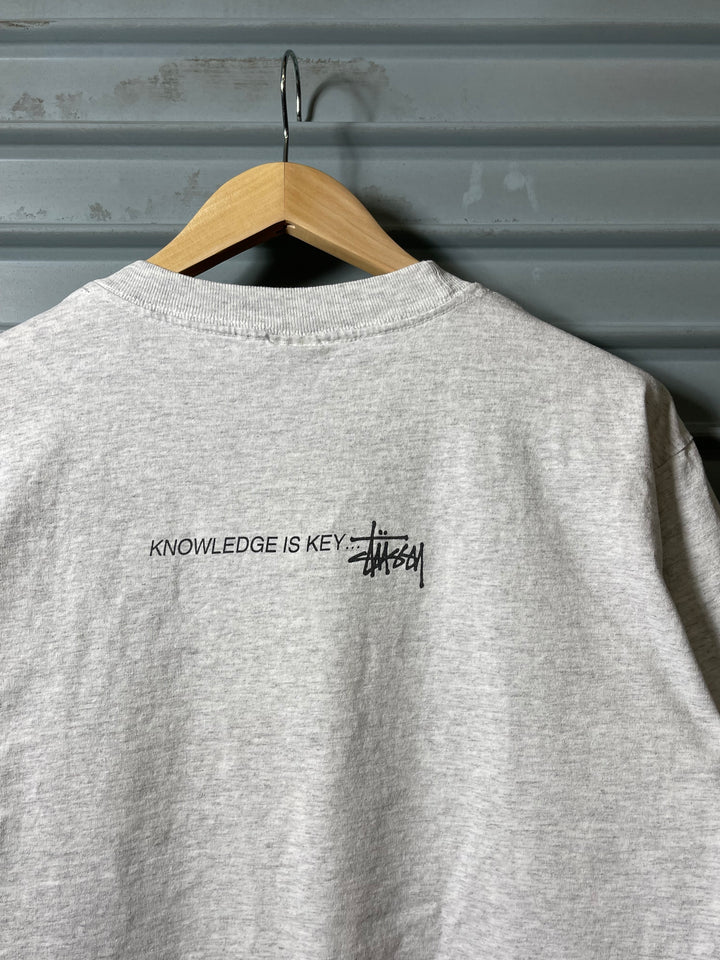 古着 USA製 90's OLD STUSSY / オールドステューシー / 白タグ / キーグラフィックTシャツ / Lサイズ