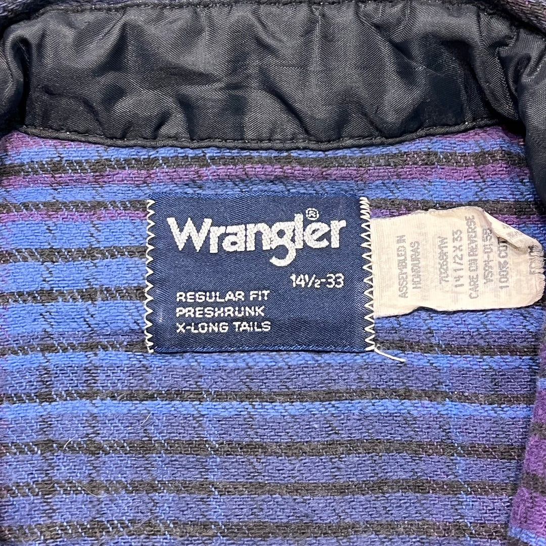 古着 Wrangler/ラングラー / 長袖 ウエスタンシャツ/ チェック柄/リメイク/サイズS