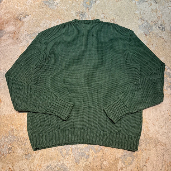 古着 POLO by Ralph Lauren/ ポロ バイ ラルフローレン/  クルーネックニットセーター/アメリカ国旗/ サイズL