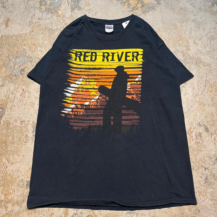 古着 USAVINTAGE / RED RIVER/ プリントTシャツ/ サイズL
