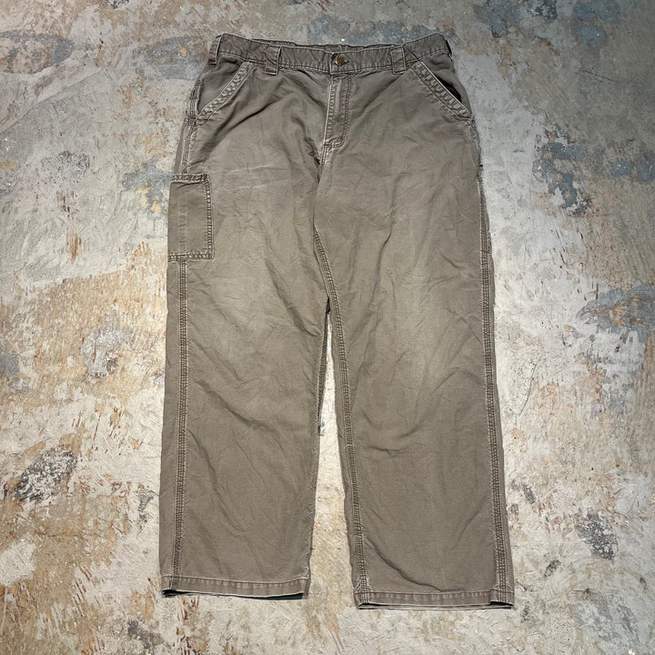 #4513 古着 Carhartt/カーハート/ Duck Painter Pants/ダック地 ペインターパンツ/B1S1 LBR/サイズ38×32