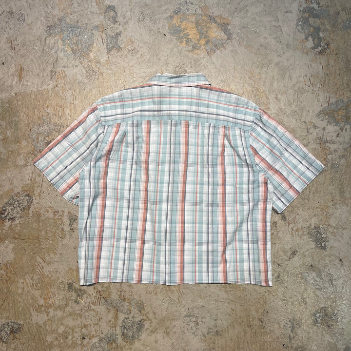 중고 의류 Columbia/ Columbia/ Short Sleeve Shirt/ Checkered Pattern/ Remake/ Size M
