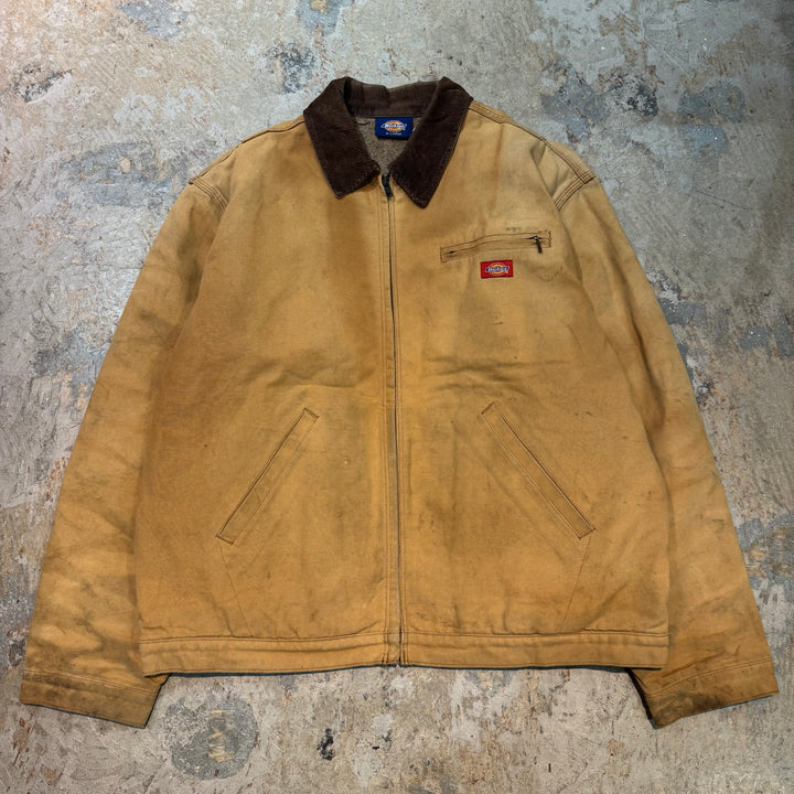 古着 Dickies/ ディッキーズ/ デトロイトジャケット/ 裏地ブランケット/ 襟コーデュロイ/サイズXL