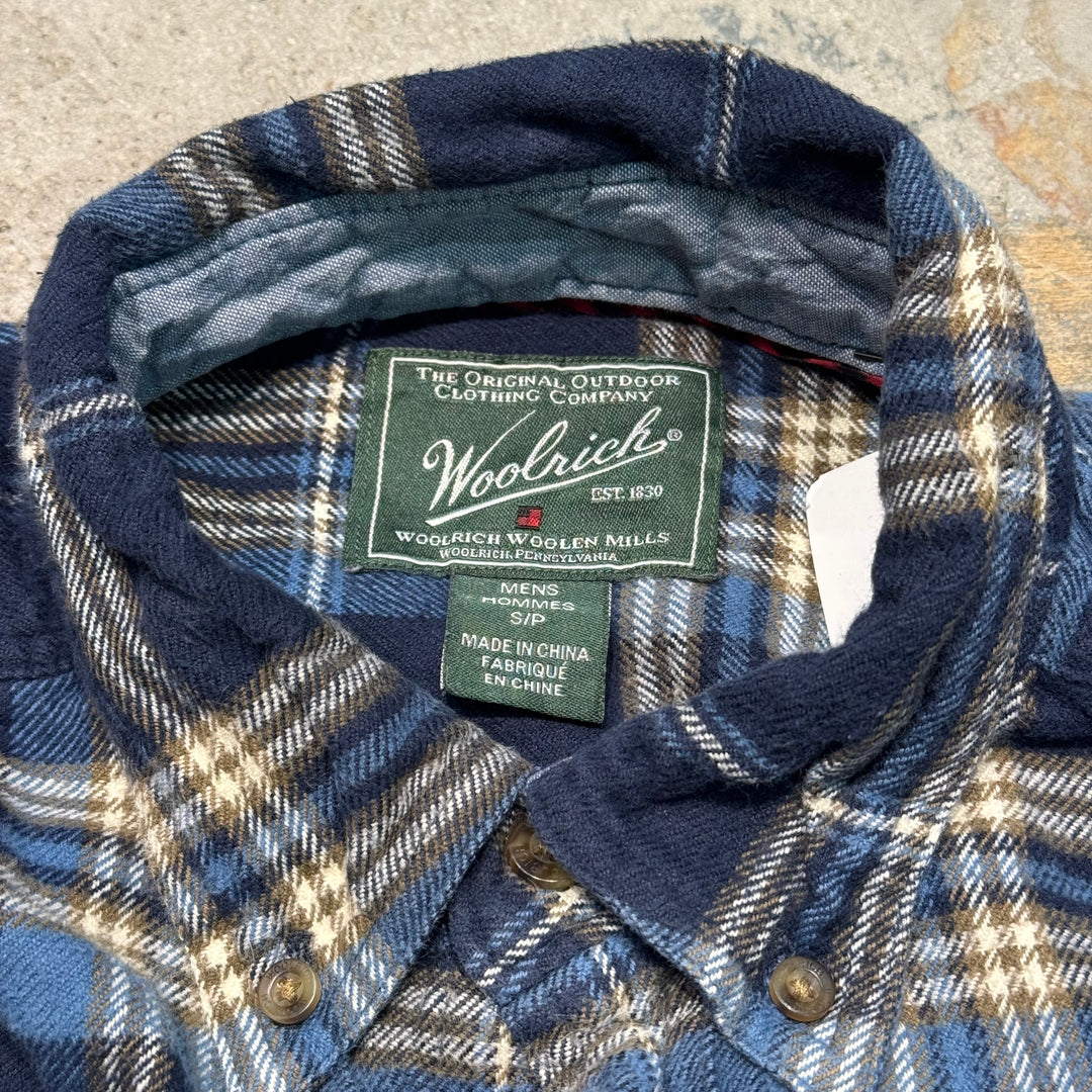 古着 WOOLRICH/ ウールリッチ/ フランネルシャツ/ チェック柄/ リメイク/ サイズS