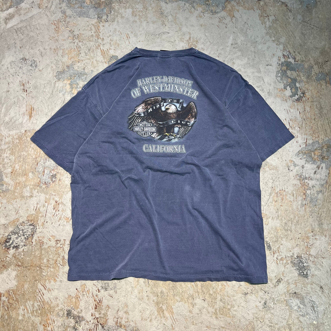 #4519 古着 06's Harley-Davidson/ハーレーダビッドソン/short sleeve print t-shirt Tee/半袖プリントTシャツ/サイズ2XL