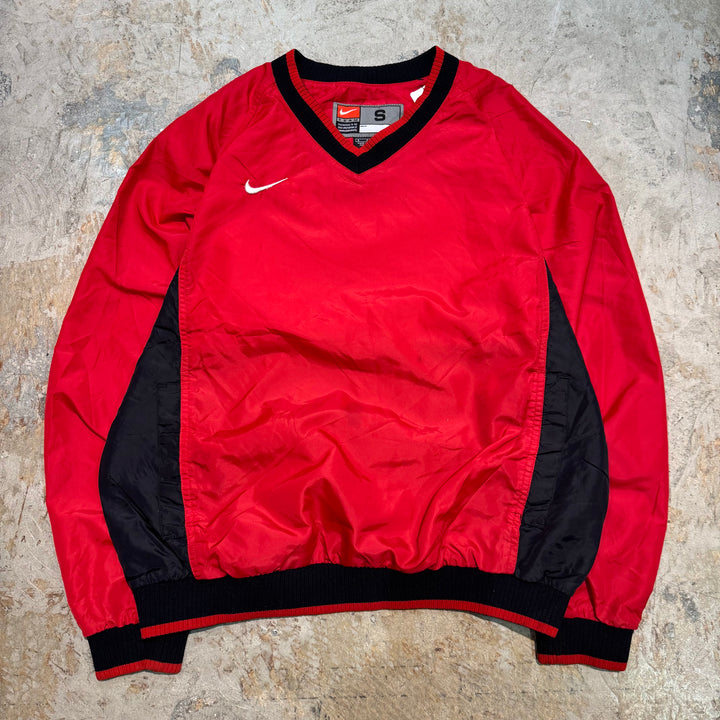 古着 NIKE/ ナイキ/ ナイロンプルオーバージャケット/ スウォッシュロゴ/ Vネック/ サイズS