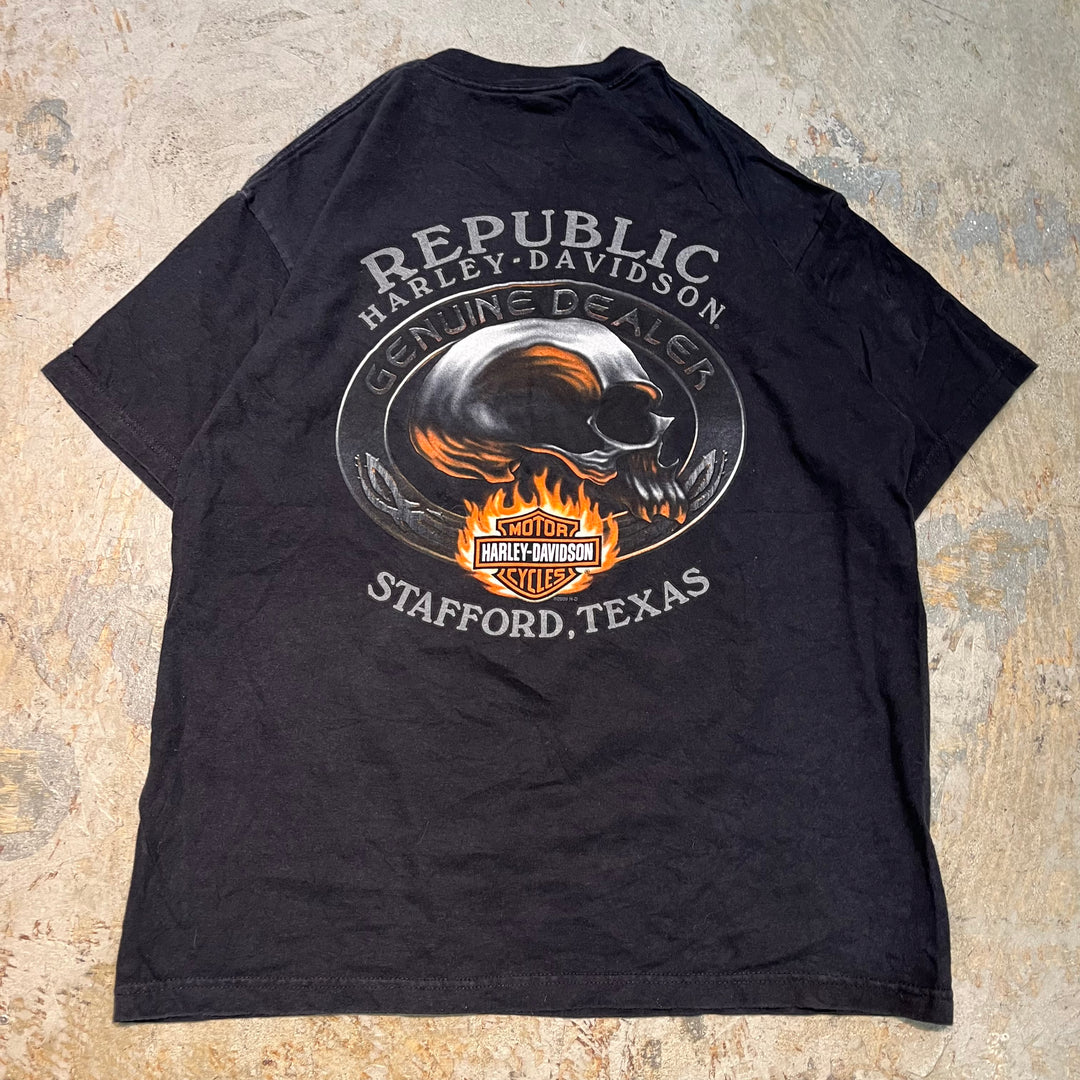 Used clothing Made in USA Harley-Davidson/Harley-Davidson/Printed T-shirt/Size L