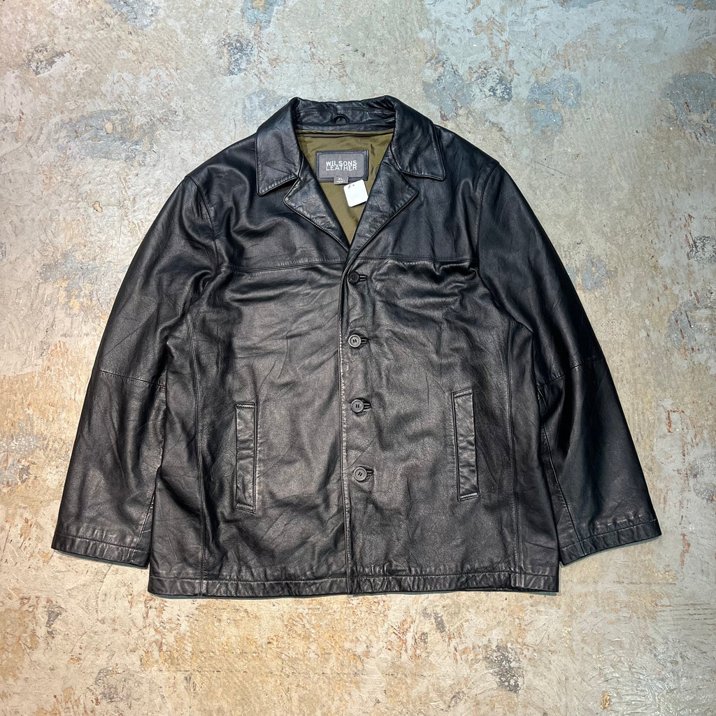 古着 WILSONS LEATHER/ ウィルソンズレザー/ 本革ハーフコート