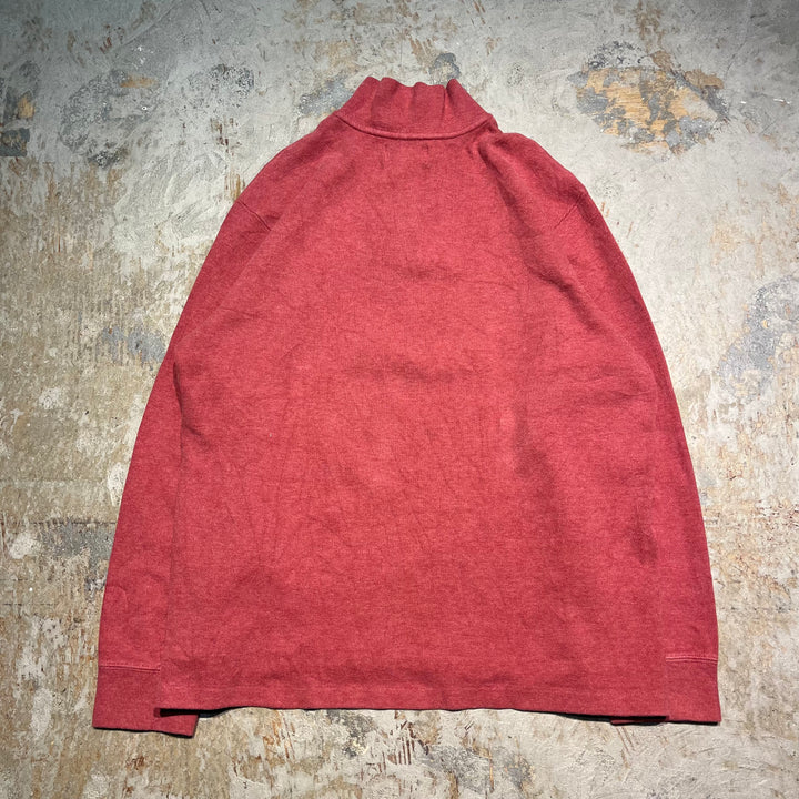 #3893 古着 POLO by Ralph Lauren/ポロバイラルフローレン/Cotton Knit Half Zip Sweaterコットンニットハーフジップ/サイズXL