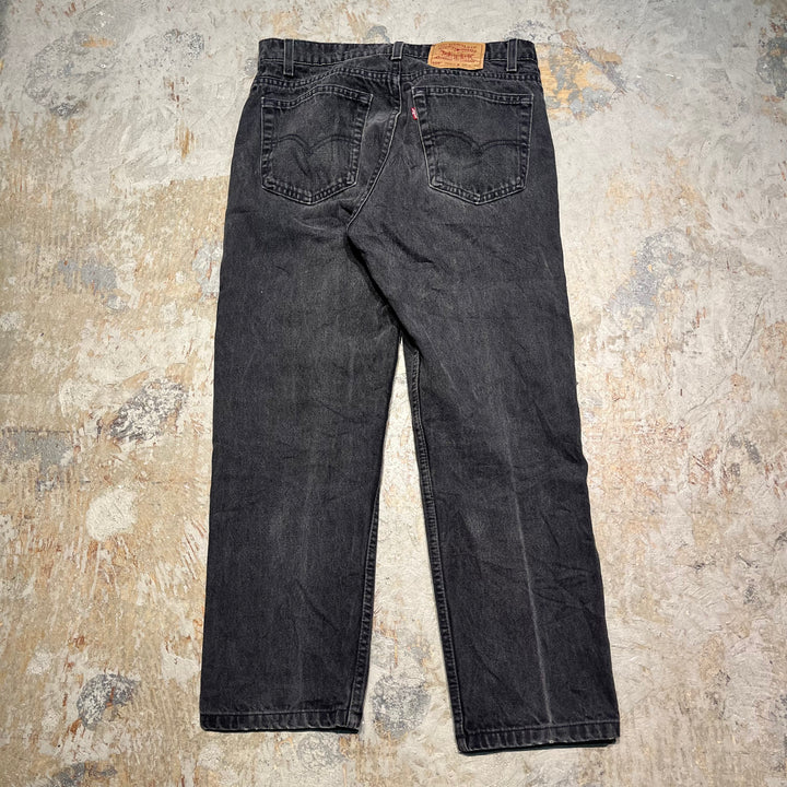 #4195 古着 Levi's/リーバイス/Black Denim Pants/ブラックデニムパンツ/505/MADE IN U.S.A/サイズ34×30