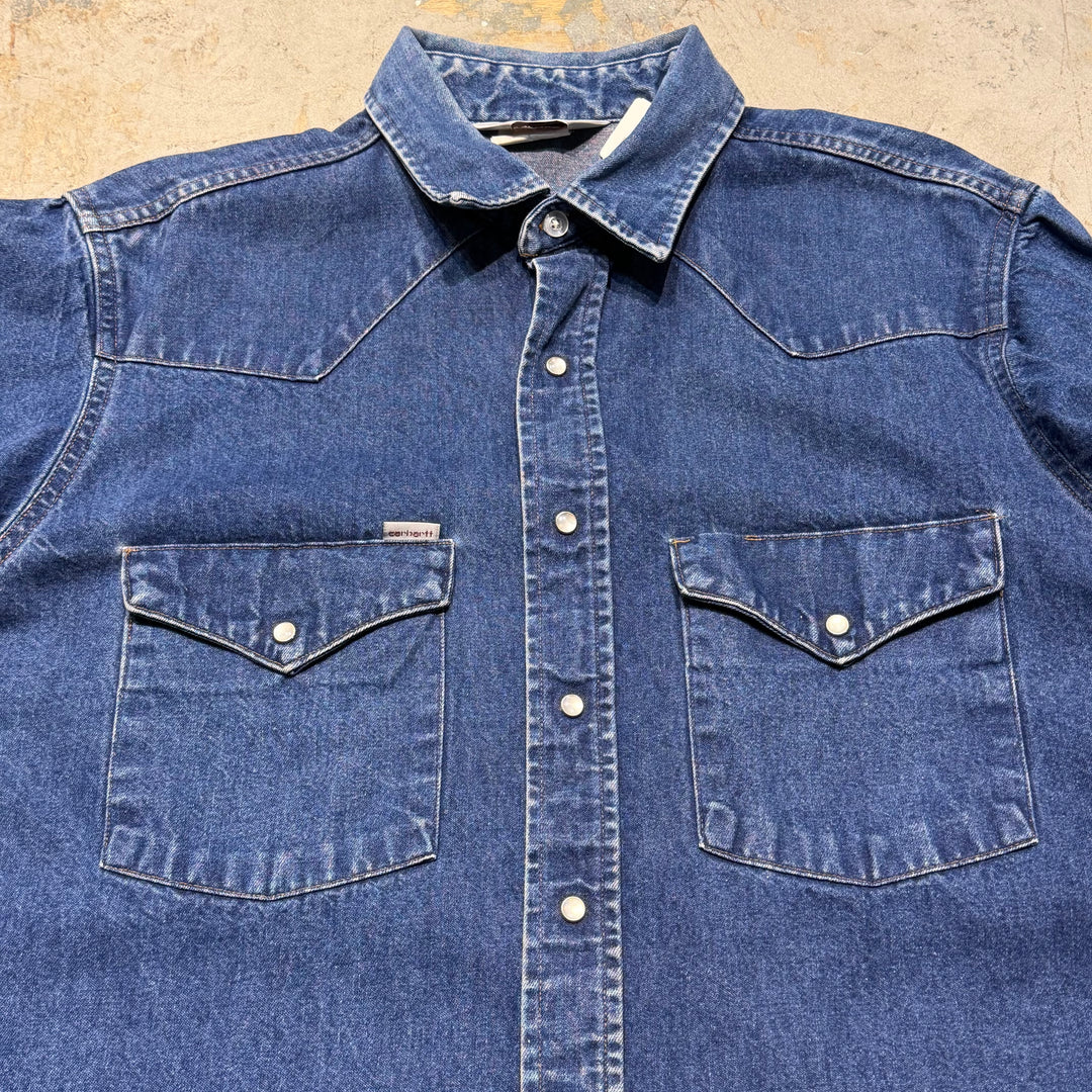 古着 Carhartt/ カーハート/ デニムウエスタンシャツ/ サイズXL相当
