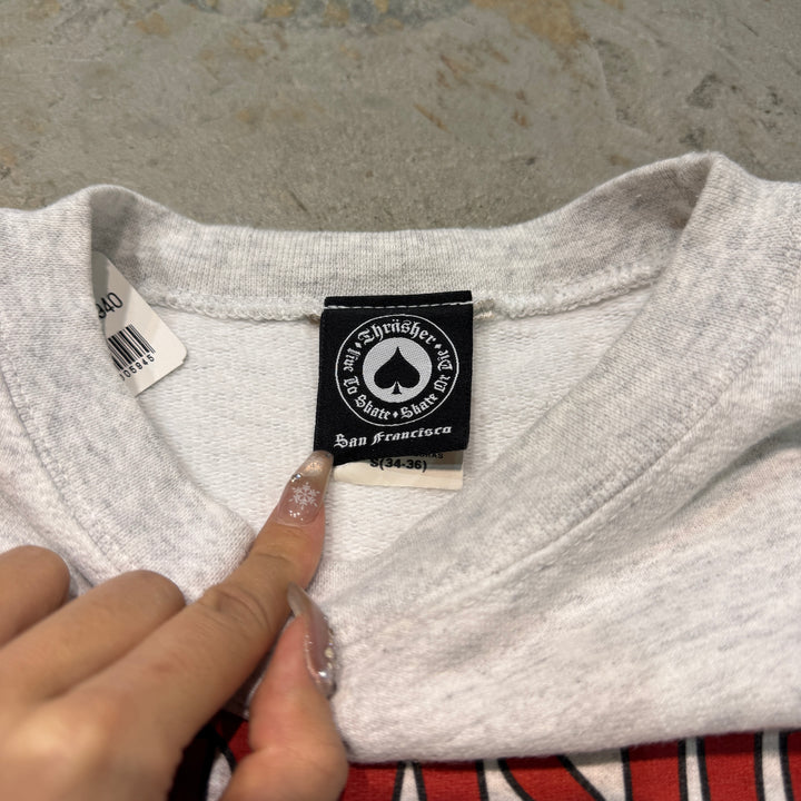 古着 THRASHER/スラッシャー/クルーネックスウェット/サイズS