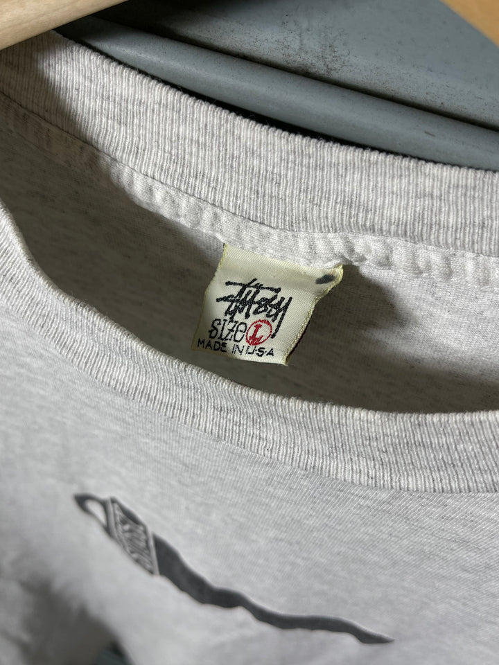 古着 USA製 90's OLD STUSSY / オールドステューシー / 白タグ / キーグラフィックTシャツ / Lサイズ