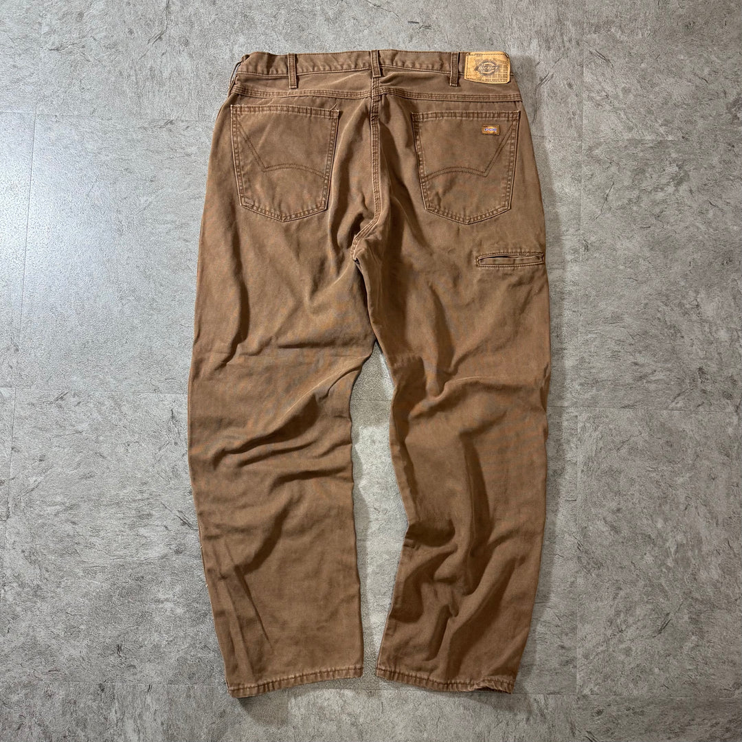 古着 Dickies/ ディッキーズ/ ダック地/ ダブルニー　ワークパンツ 実寸サイズ35×30