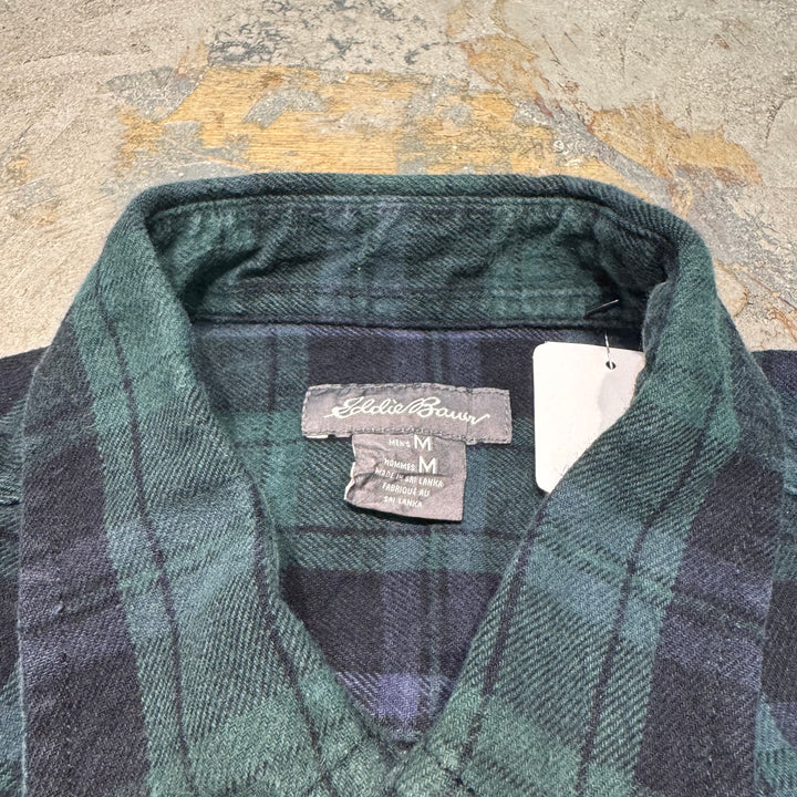 古着 eddie bauer/エディーバウアー/ ボタンダウン長袖シャツ/ チェック柄/ サイズm
