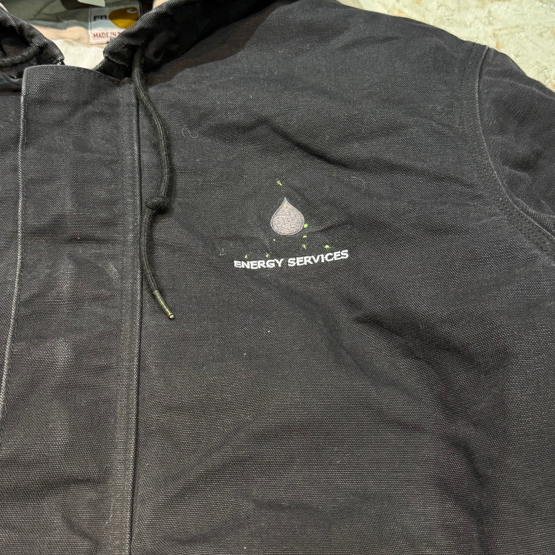 미국에서 만든 중고 의류 Carhartt/ Active Jacket/ Duck Fabric/ Filling/ Quilted Lining/ Size XL