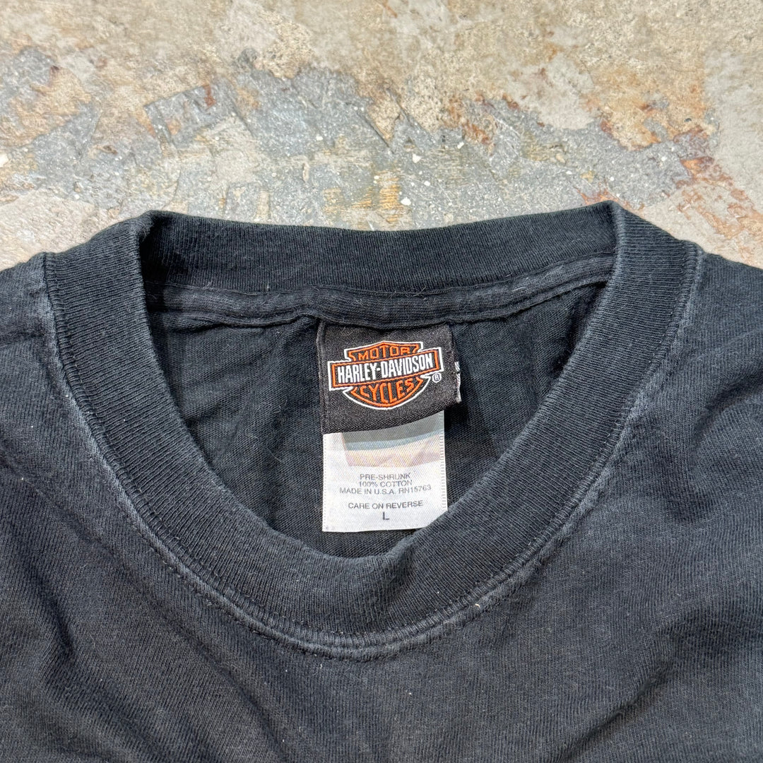 Used clothing Made in USA Harley-Davidson/Harley-Davidson/Printed T-shirt/Size L