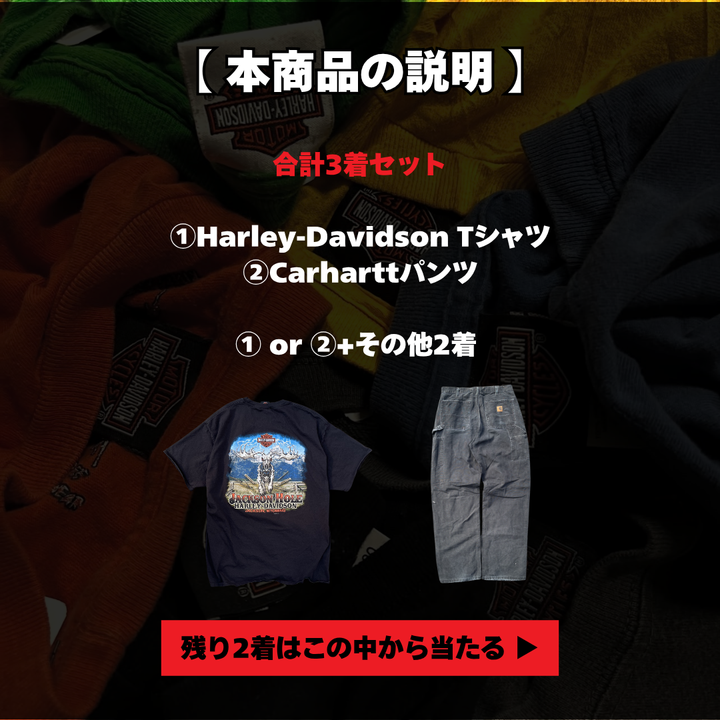 【400名様限定】ハーレーorカーハートが確定で当たる夏福ガチャBOX(3着セット)