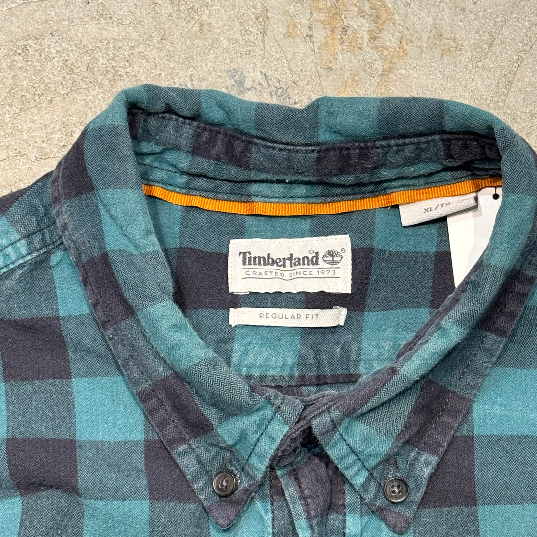 古着 TIMBERLAND/ ティンバーランド/  ボタンダウン長袖シャツ/ チェック柄/ サイズXL