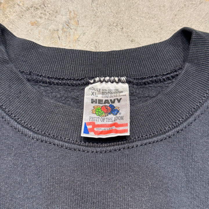 古着 USA製 80's FRUIT OF THE LOOM/ フルーツオブザルーム / クルーネックスウェット/ サイズXL