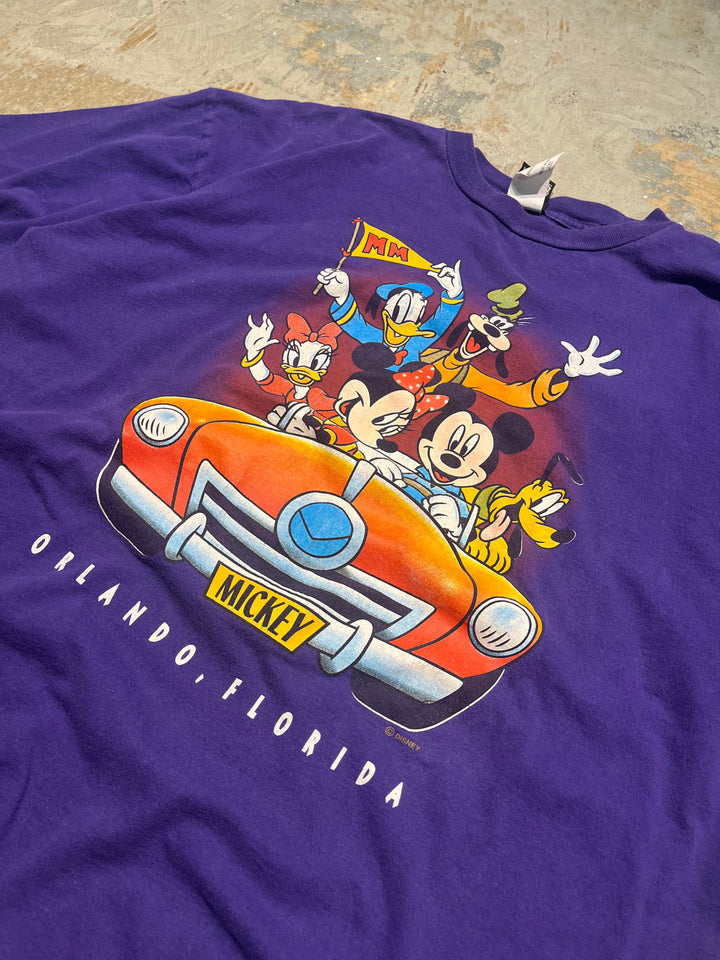 #MA139 古着 DISNEY/ディズニー/フロリダ ディズニーランド/プリント Tシャツ/サイズXL相当