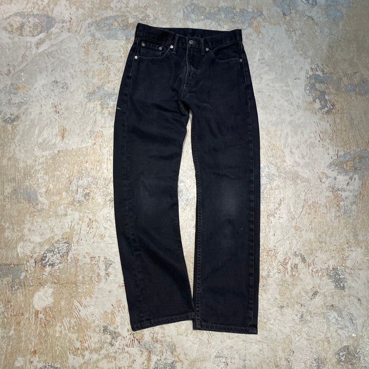 #4767 古着 LEVI’S/リーバイス/505/Black denim pants/ブラックデニムパンツ/サイズ29×32