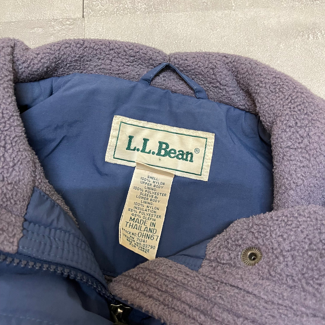 #1807 古着L.L.Bean/エルエルビーン/Shelled Fleece/シェルドフリース/ナイロンジャケット/裏地フリース/サイズWOMEN'S M