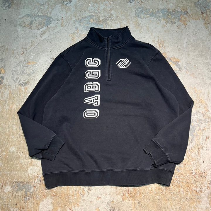 #3457 古着 Unknow/Half zip sweat/ハーフジップスウェット/企業ロゴ/サイズ2XL