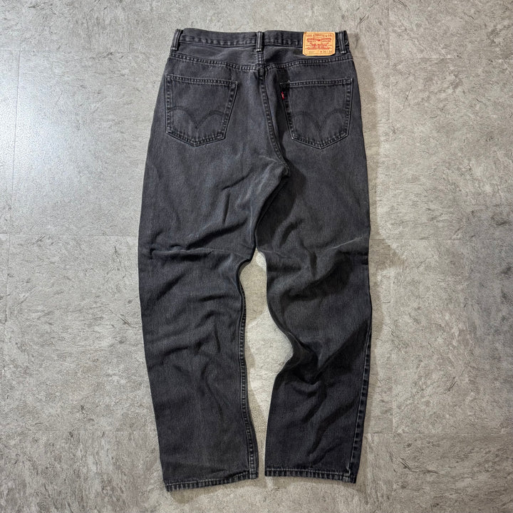 古着 Levi's/ リーバイス/ ブラックデニムパンツ/ 550/ 実寸サイズ33×33