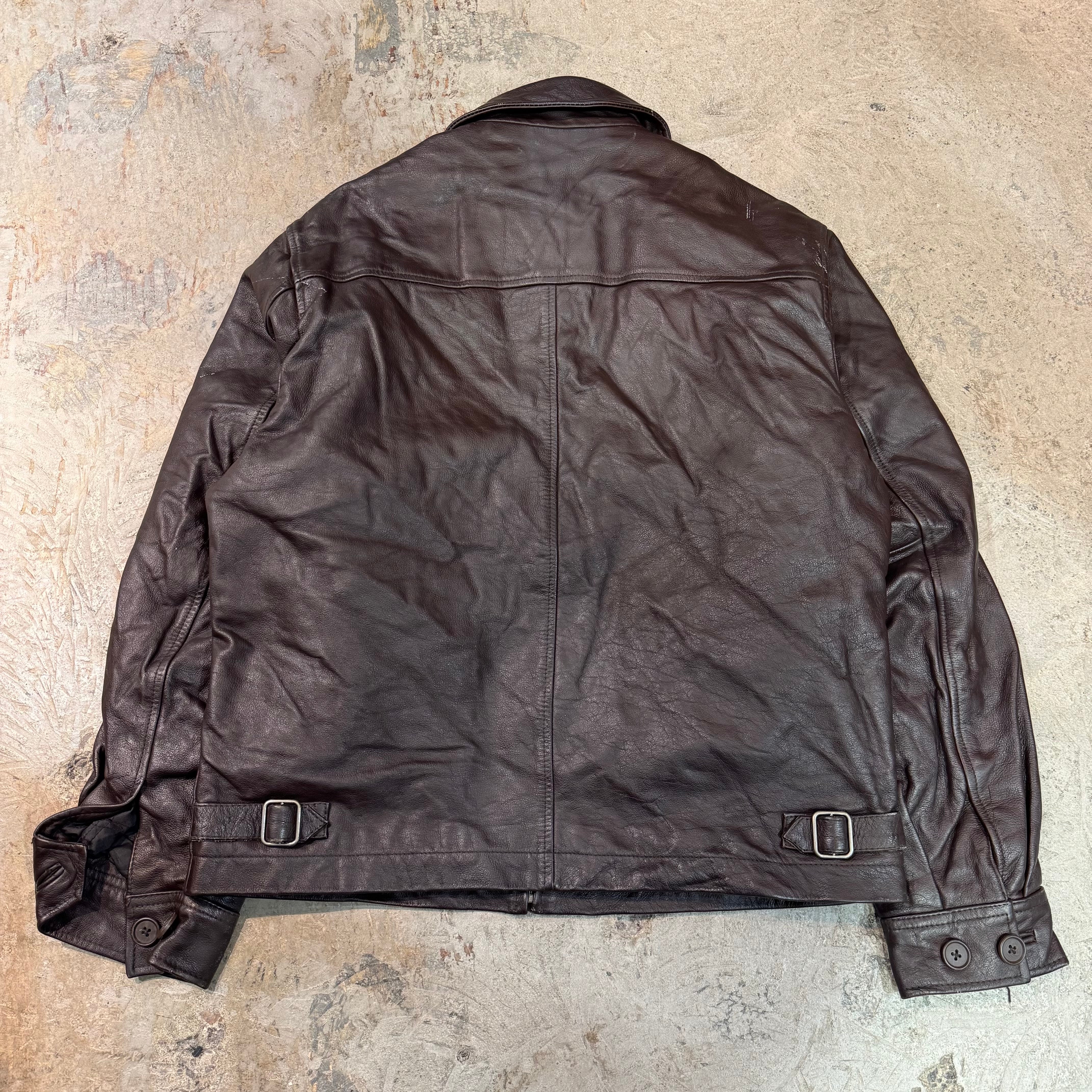 古着 90's~ GAP/ ギャップ/ 本革ジップアップレザージャケット / 牛革
