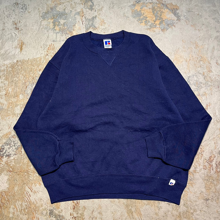 #3555 古着/Russell/ラッセル/Crewneck sweat/クルーネックスウェット/ブランクスウェット/無地/MADE IN U.S.A/サイズL