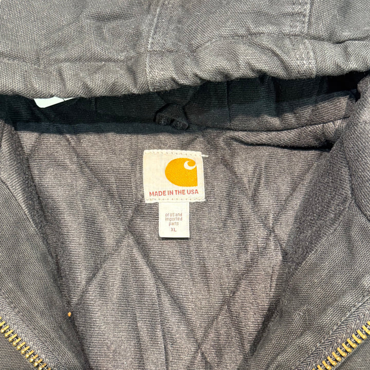 古着 USA製 carhartt/ カーハート/ アクティブジャケット/ 裏地キルティング/サイズXL