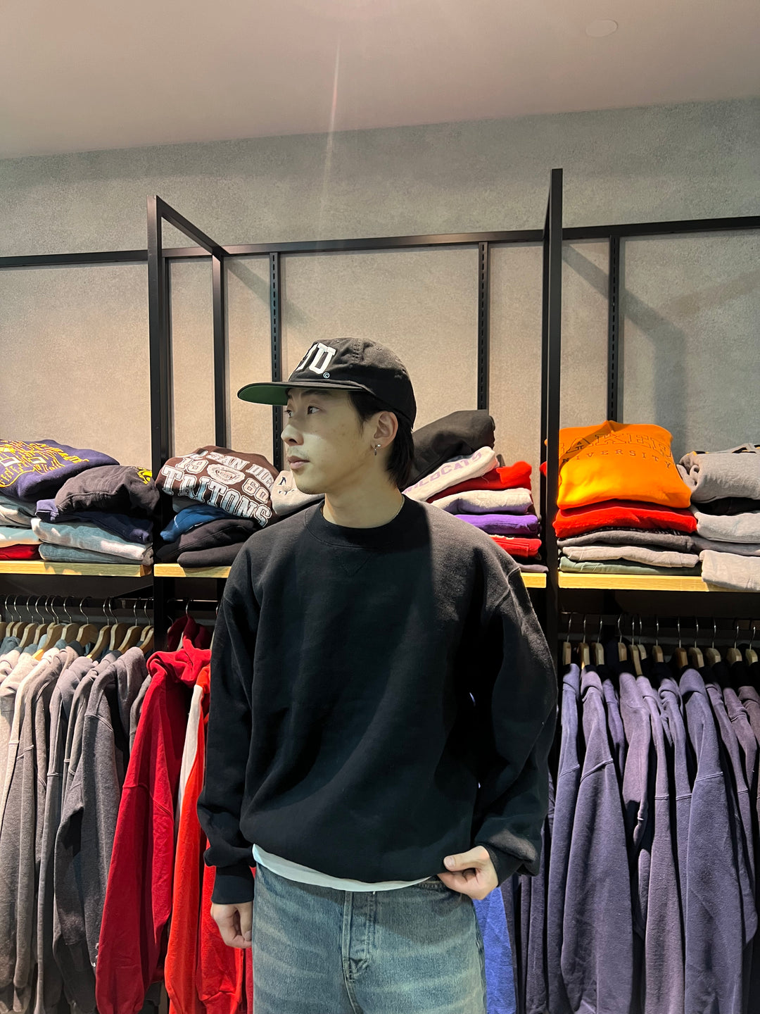 #3741 古着/Russell/ラッセル/Crewneck sweat/クルーネックスウェット/ブランクスウェット/無地/MADE IN USA/アメリカ製/サイズL