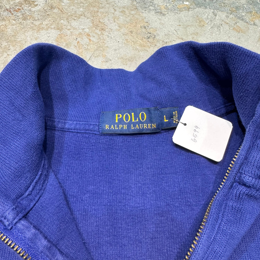 古着 POLO by Ralph Lauren/ポロラルフローレン/ハーフジップニットセーター/サイズL