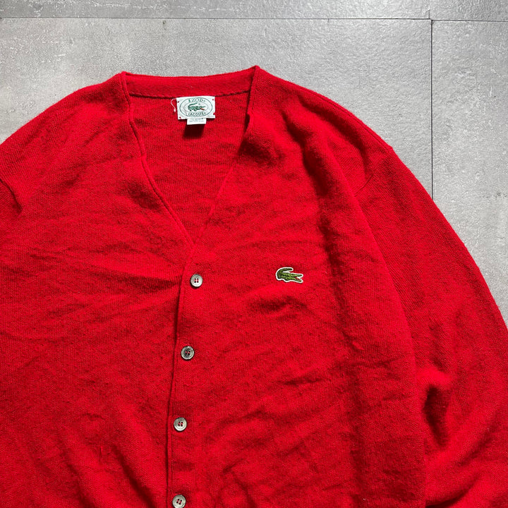 古着 USA製 70's~ IZOD LACOSTE / アイゾッド ラコステ / アクリルニットカーディガン / Mサイズ