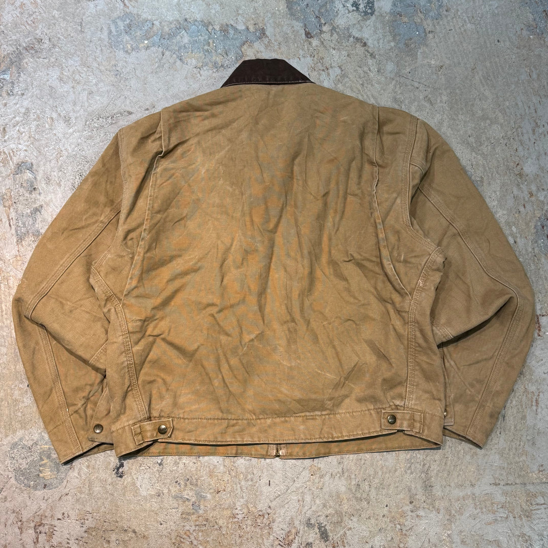 미국에서 만든 중고 의류 Carhartt/ Carhartt/ Detroit 재킷/ 오리 직물/ 안감 담요/ 크기 L
