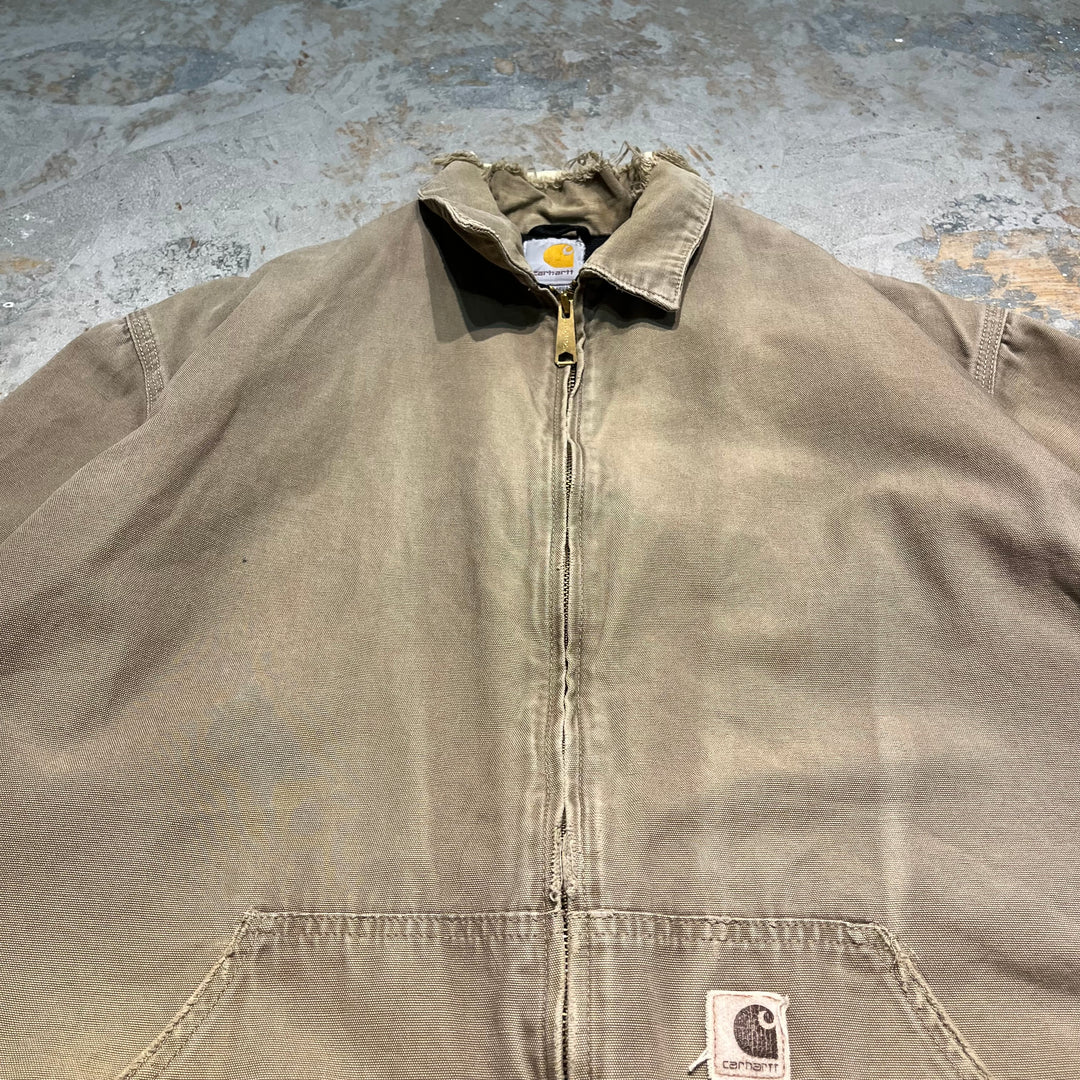 #3421 古着 Carhartt/カーハート/hamilton Jacket/ハミルトン ジャケット/ダック/廃盤 カーキ