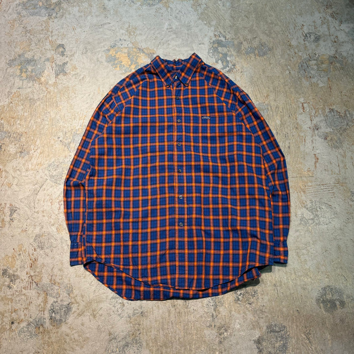 古着 CHAPS RALPH LAUREN/ チャップス ラルフ ローレン/ ボタンダウン長袖シャツ/ チェック柄/ サイズL