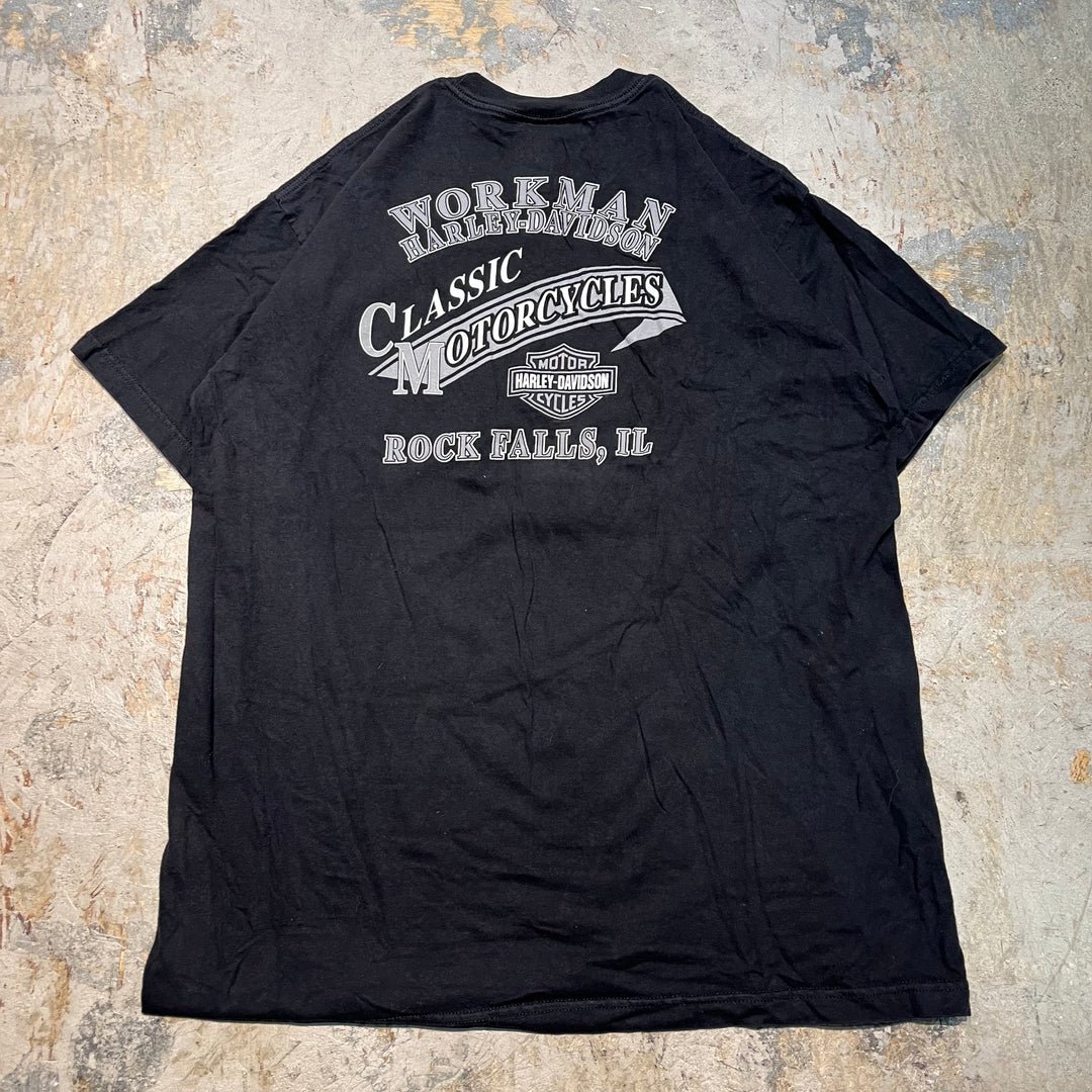 Used clothing Made in USA Harley-Davidson/Harley-Davidson/Printed T-shirt/Size XL