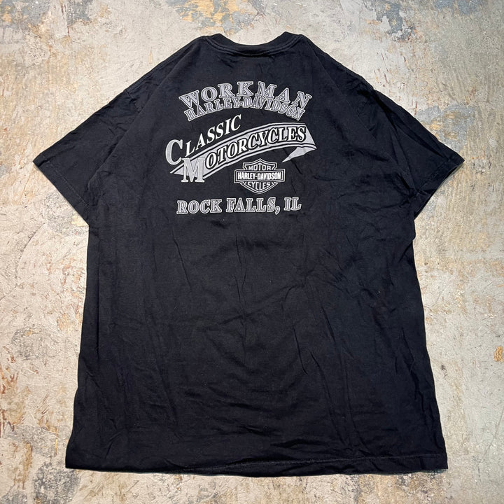 Used clothing Made in USA Harley-Davidson/Harley-Davidson/Printed T-shirt/Size XL