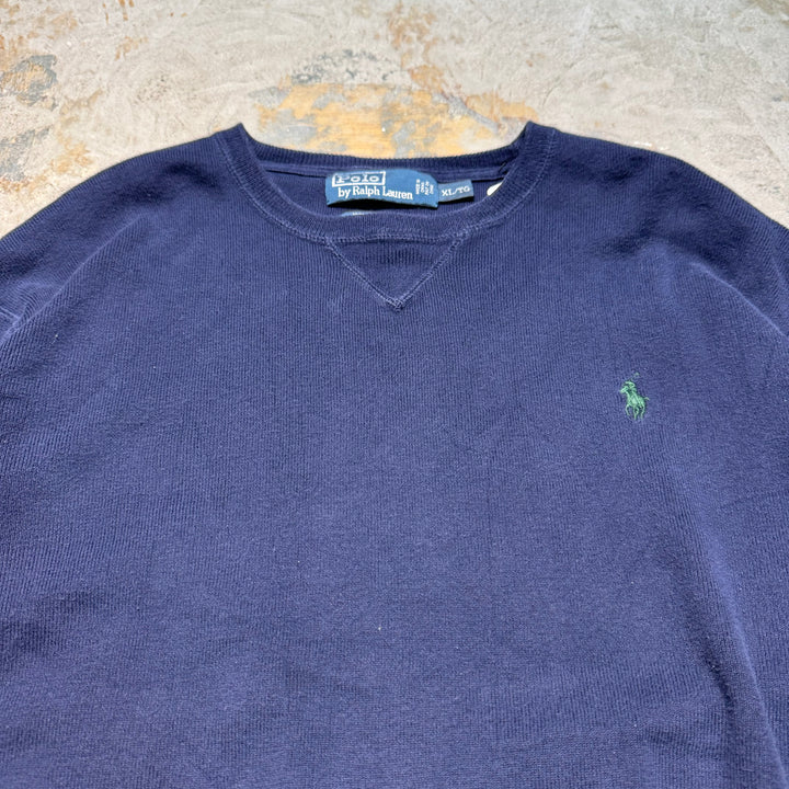 古着 POLO by Ralph Lauren/ポロラルフローレン/クルーネックニットセーター/サイズXL